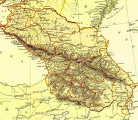 Старая карта Краснодарского края