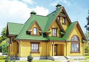 Зеленая крыша дома