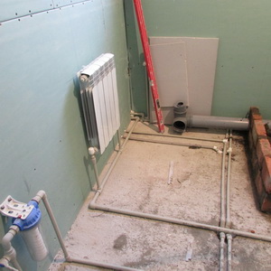 Ванная комната - отопление, водяная разводка, канализация